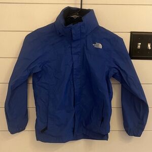 The North Face Blue, Boys Sm (7-8), Hy Vent Raincoat, with convertible hood
